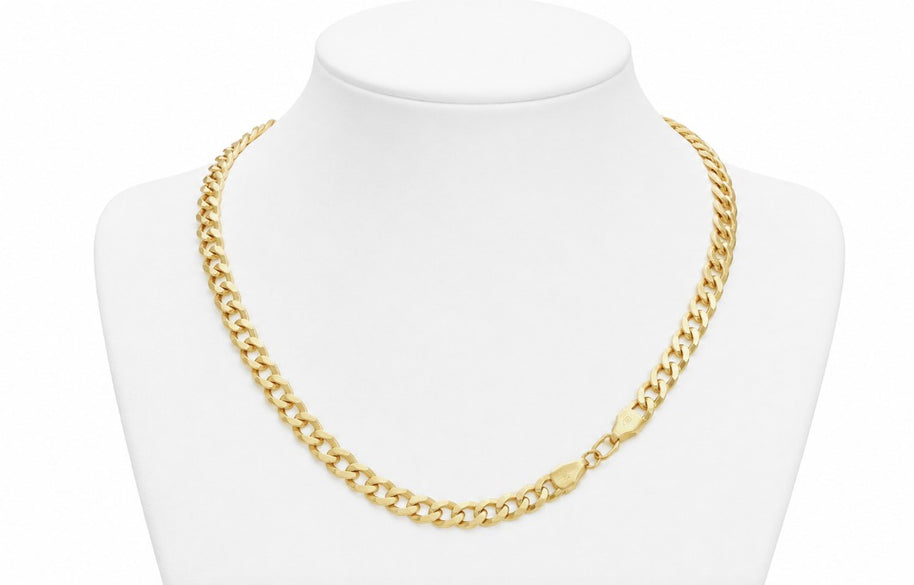 10K Yellow Gold Curb Cuban Chain