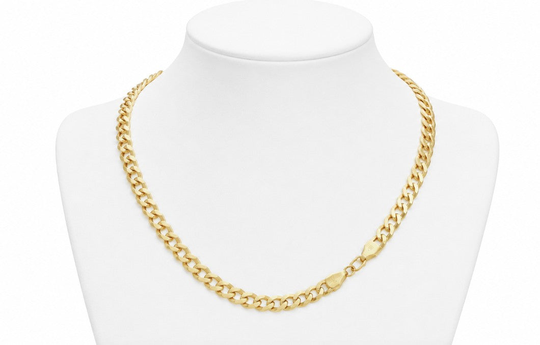 10K Yellow Gold Curb Cuban Chain