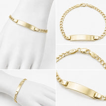10K Yellow Gold Cuban ID Bracelet