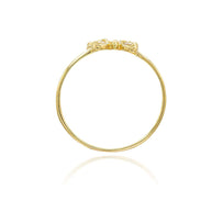 Gold Butterfly CZ Hope & Rebirth Ring (Available in Yellow/Rose/White Gold)
