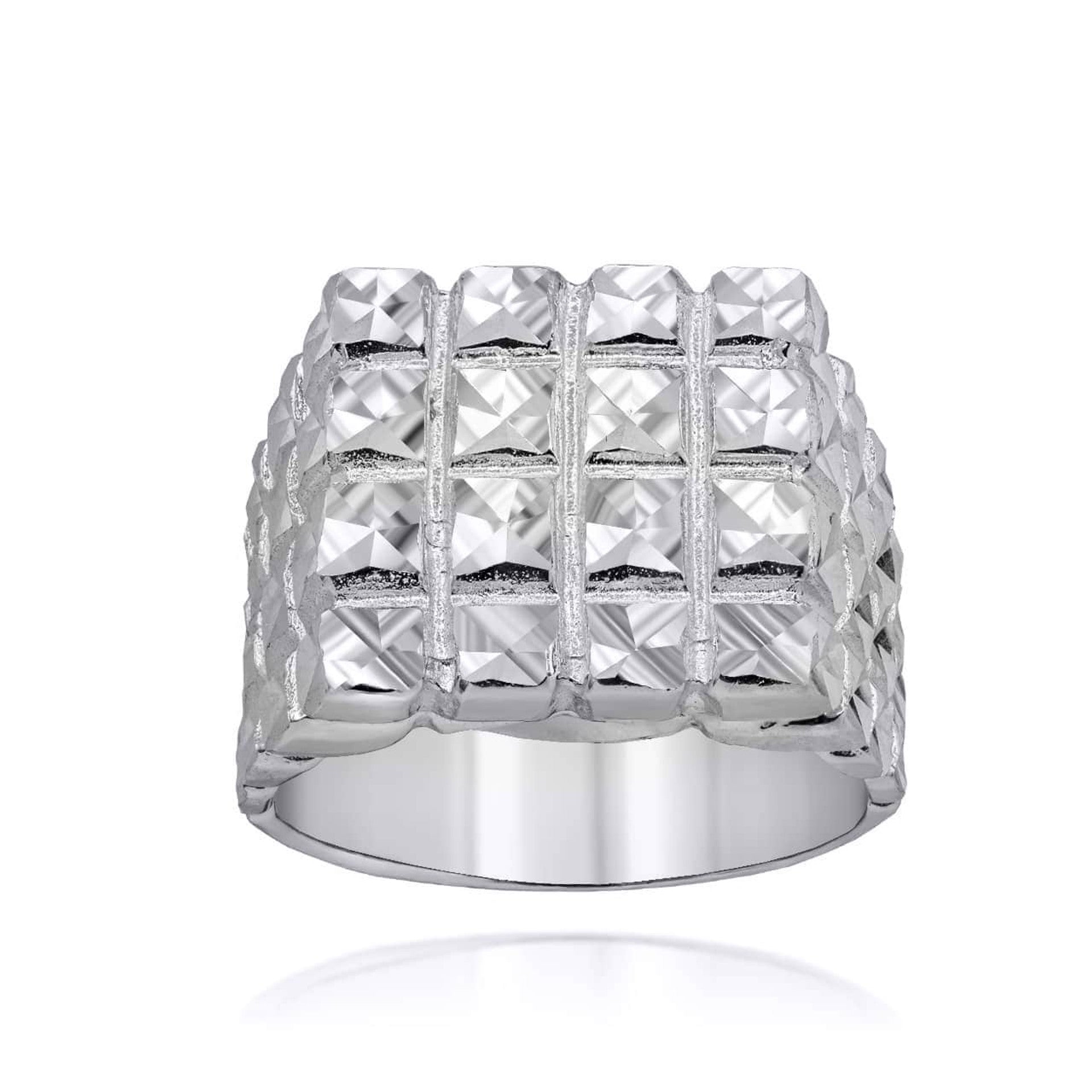 Silver Nugget Statement Ring