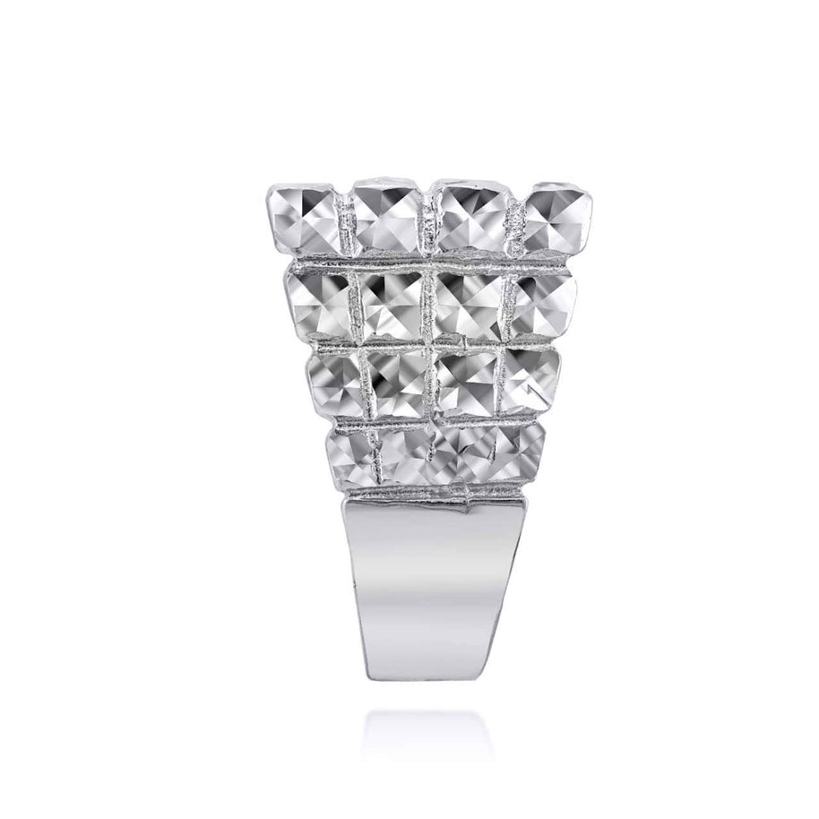 Silver Nugget Statement Ring