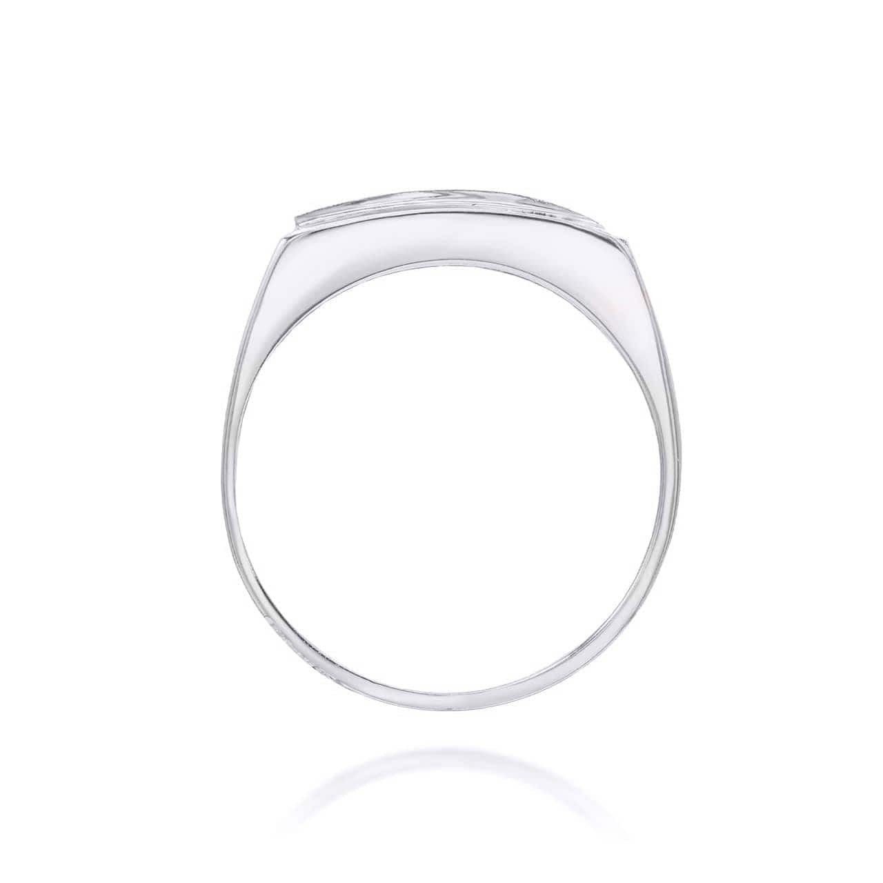 .925 Sterling Silver Engravable Rectangular Signet Ring