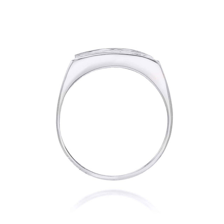 .925 Sterling Silver Engravable Rectangular Signet Ring