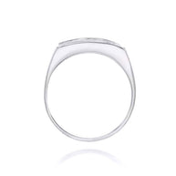 .925 Sterling Silver Engravable Rectangular Signet Ring