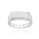 .925 Sterling Silver Engravable Rectangular Signet Ring