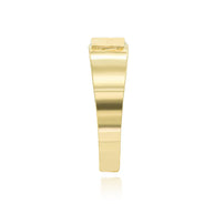 Gold Engravable Rectangular Signet Ring (Available in Yellow/Rose/White Gold)
