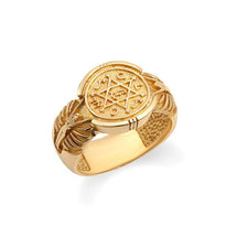 Gold Seal of King Solomon Jewish Star of David Signet Ring (Available in Yellow/Rose/White Gold)