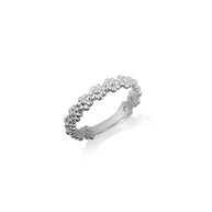 925 Sterling Silver Daisy Flower Band Ring