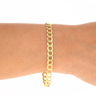 14K Yellow Gold Curb Cuban Bracelet