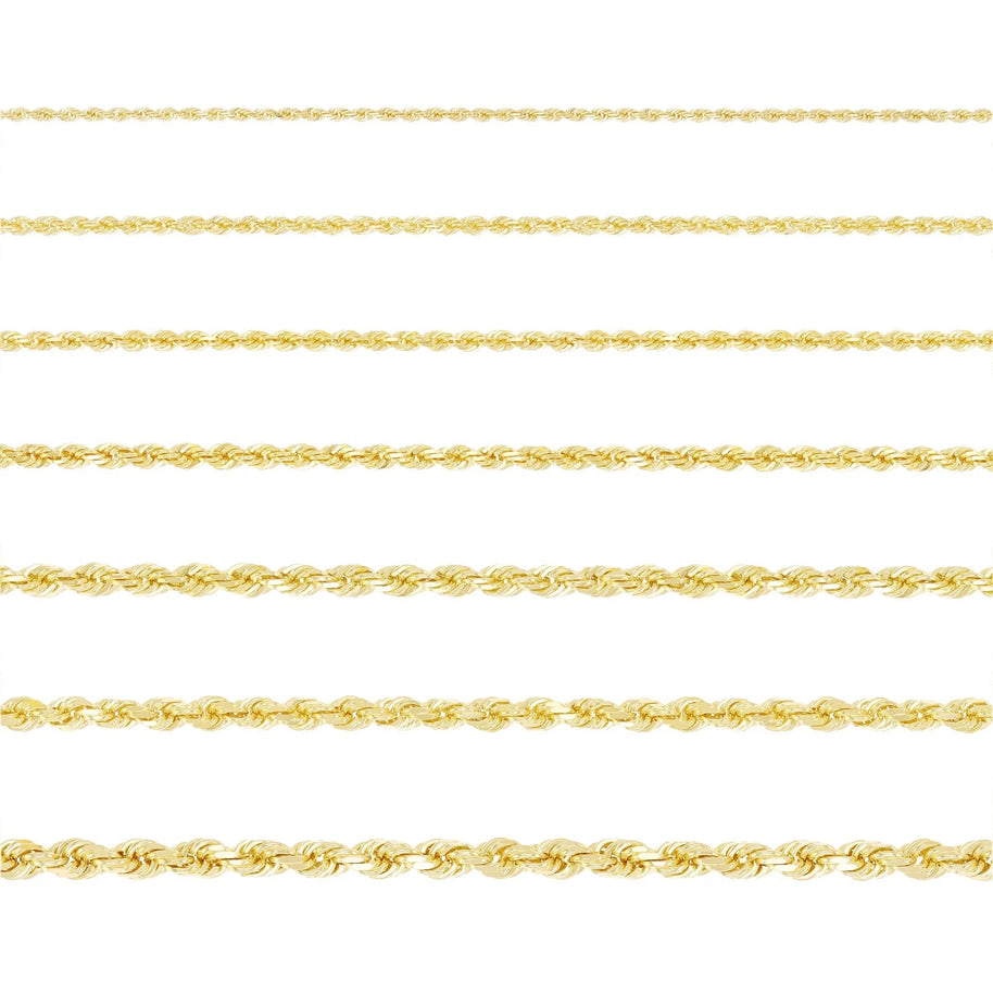 14K Yellow Gold Rope Chain