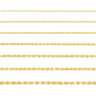 14K Yellow Gold Rope Chain