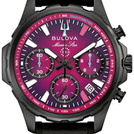 98B476 Bulova Marine Star E1 Team Miami Quartz Chronograph Blue Dial Stainless Steel Men's Watch