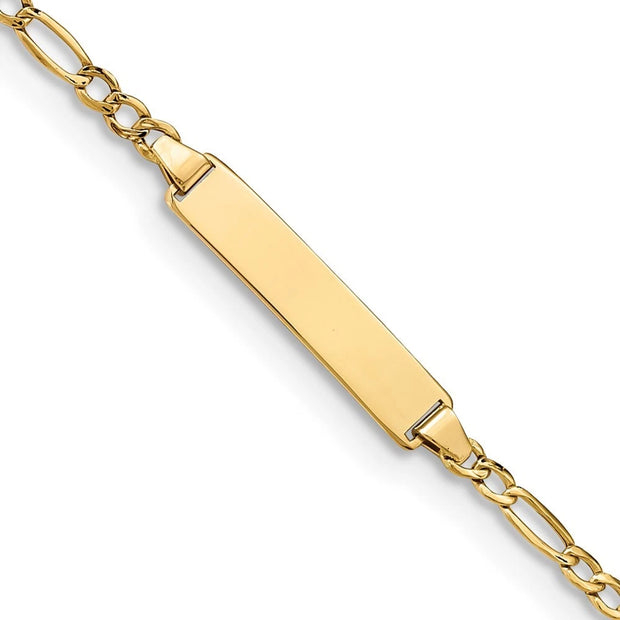 10K Yellow Gold Cuban ID Bracelet