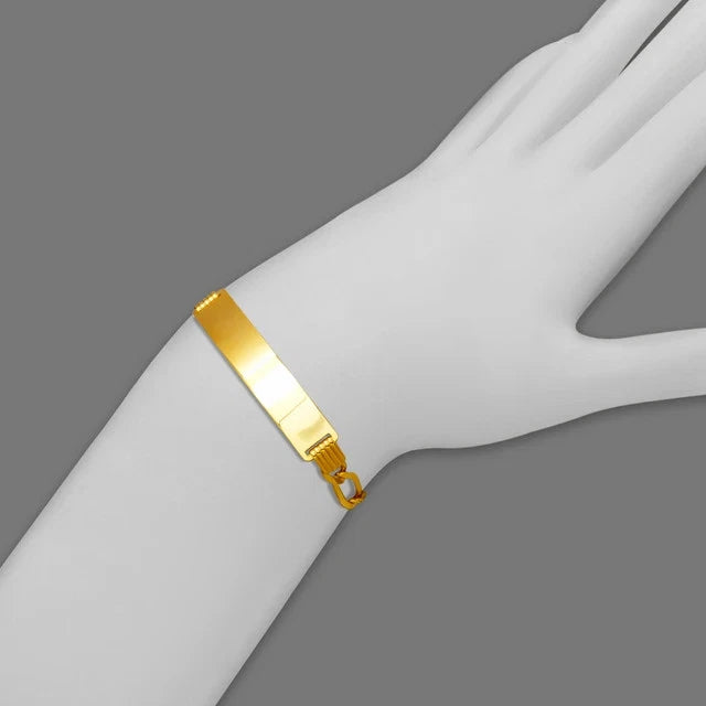 14K Yellow Gold Figaro ID Bracelet