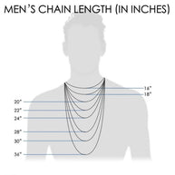 14K Gold Tri Color Valentino Chain