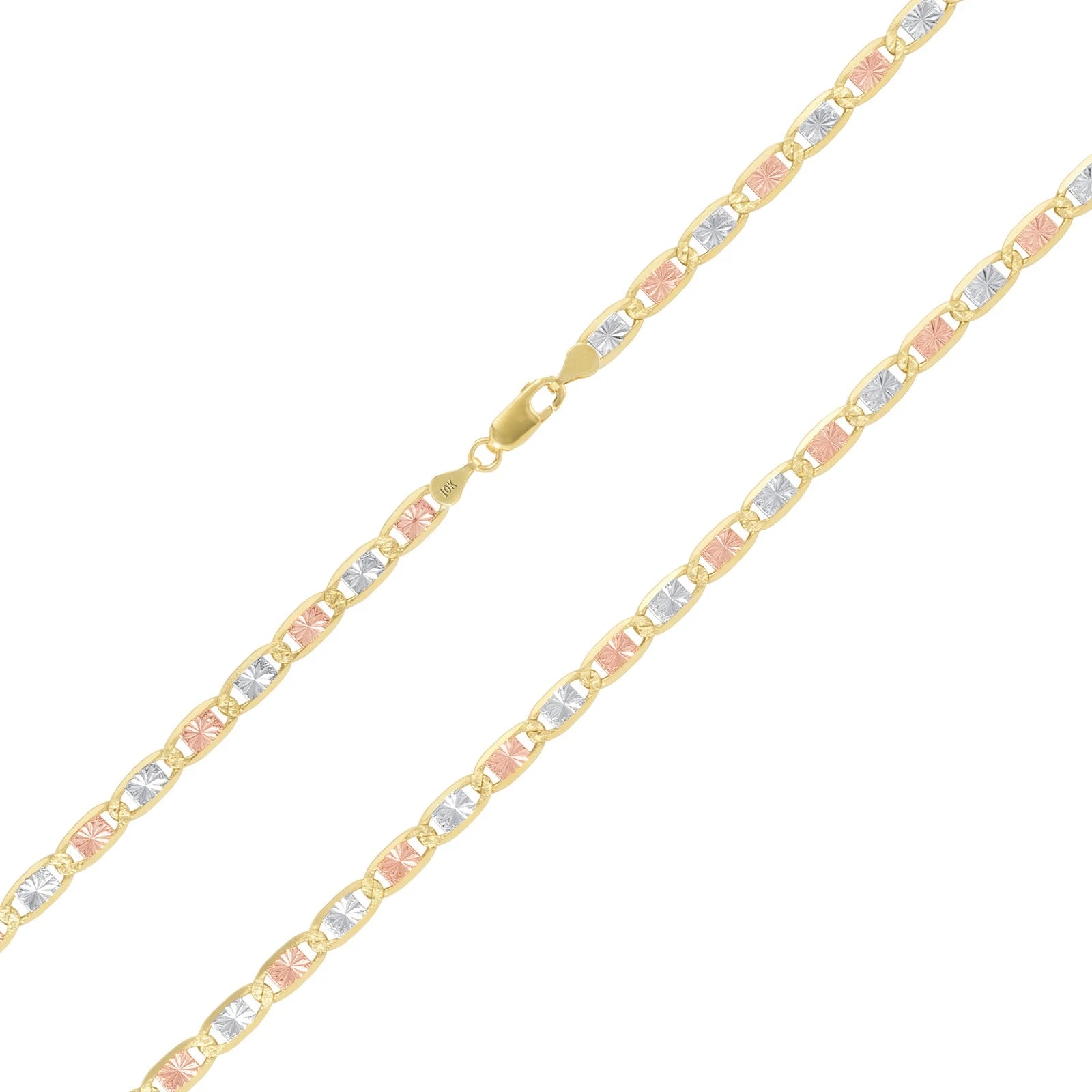 10K Gold Trio Color Valentino Chain