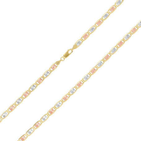 10K Gold Trio Color Valentino Chain