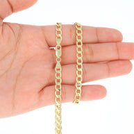 10K Yellow Gold Curb Cuban Chain