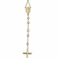 14K Gold Tri Color Rosary