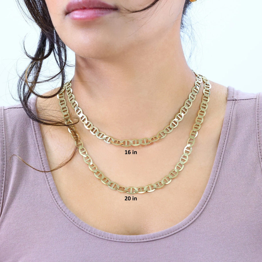10K Yellow Gold Mariner Chain