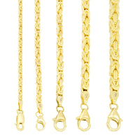 10K Yellow Gold Byzantine Chain