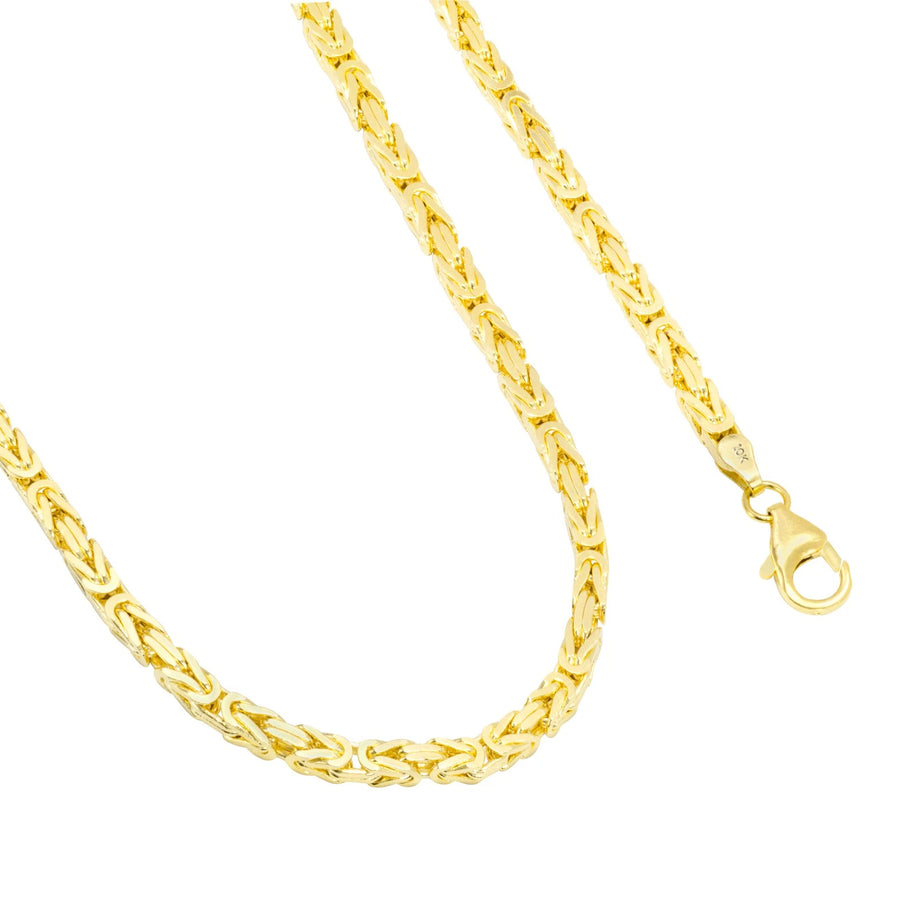 10K Yellow Gold Byzantine Chain