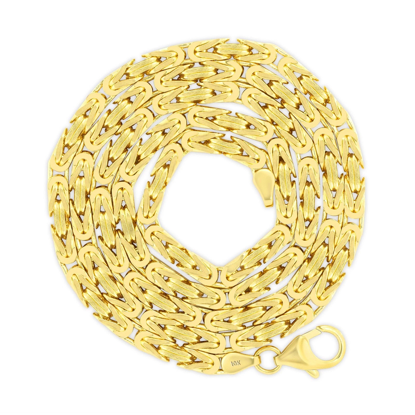 10K Yellow Gold Byzantine Chain