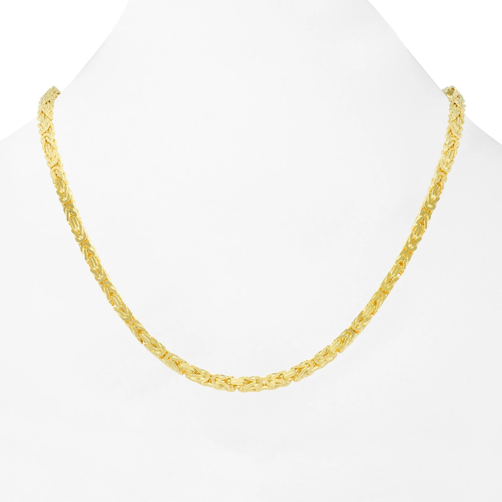 10K Yellow Gold Byzantine Chain