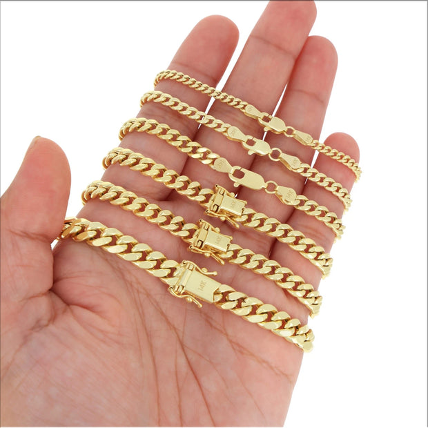 10K Yellow Gold Miami Cuban Bracelet