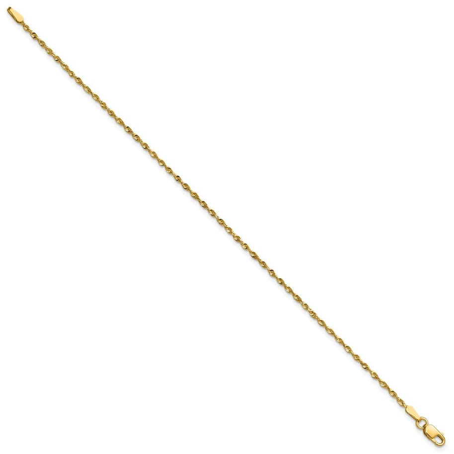 10K Yellow Gold Rope Bracelet