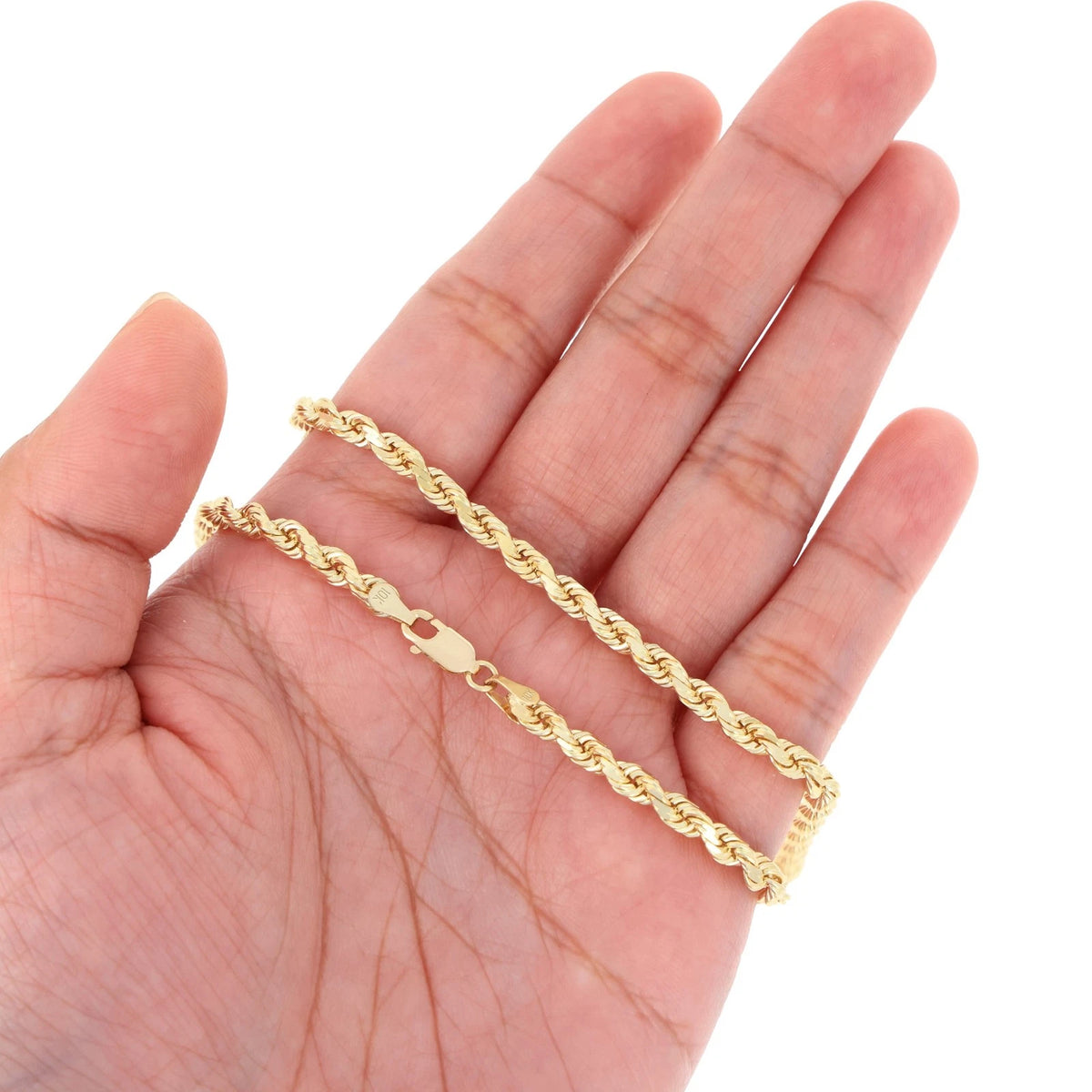 10K Yellow Gold Rope Chain