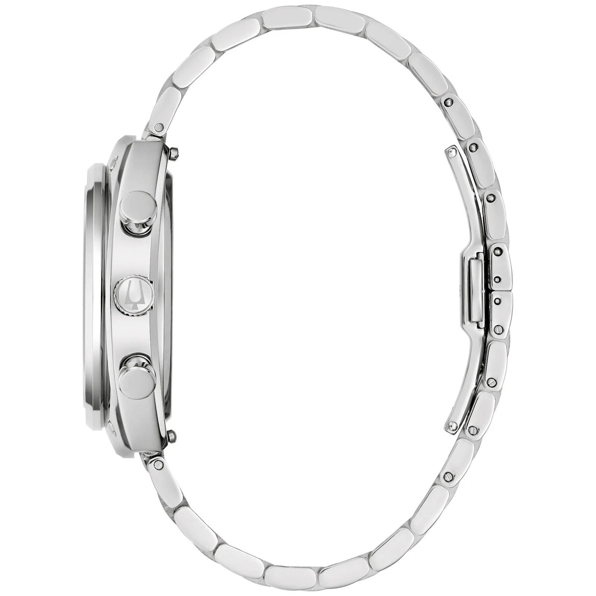 96K118 Bulova Frank Lloyd Wright Special Edition Quartz Silver Dial Stainless Steel Men's Watch
