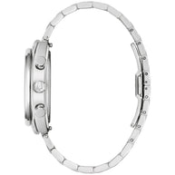 96K118 Bulova Frank Lloyd Wright Special Edition Quartz Silver Dial Stainless Steel Men's Watch