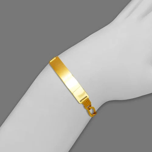 14K Yellow Gold Figaro ID Bracelet