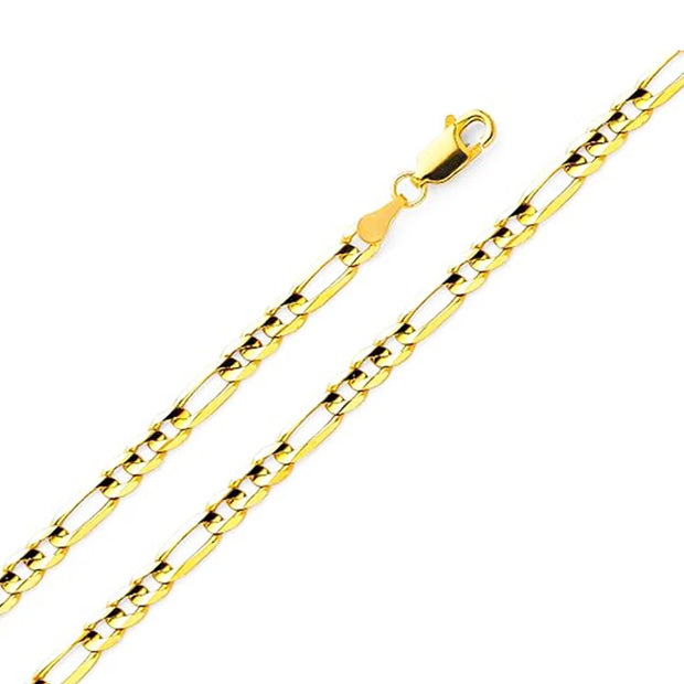 10K Yellow Gold Figaro Chain