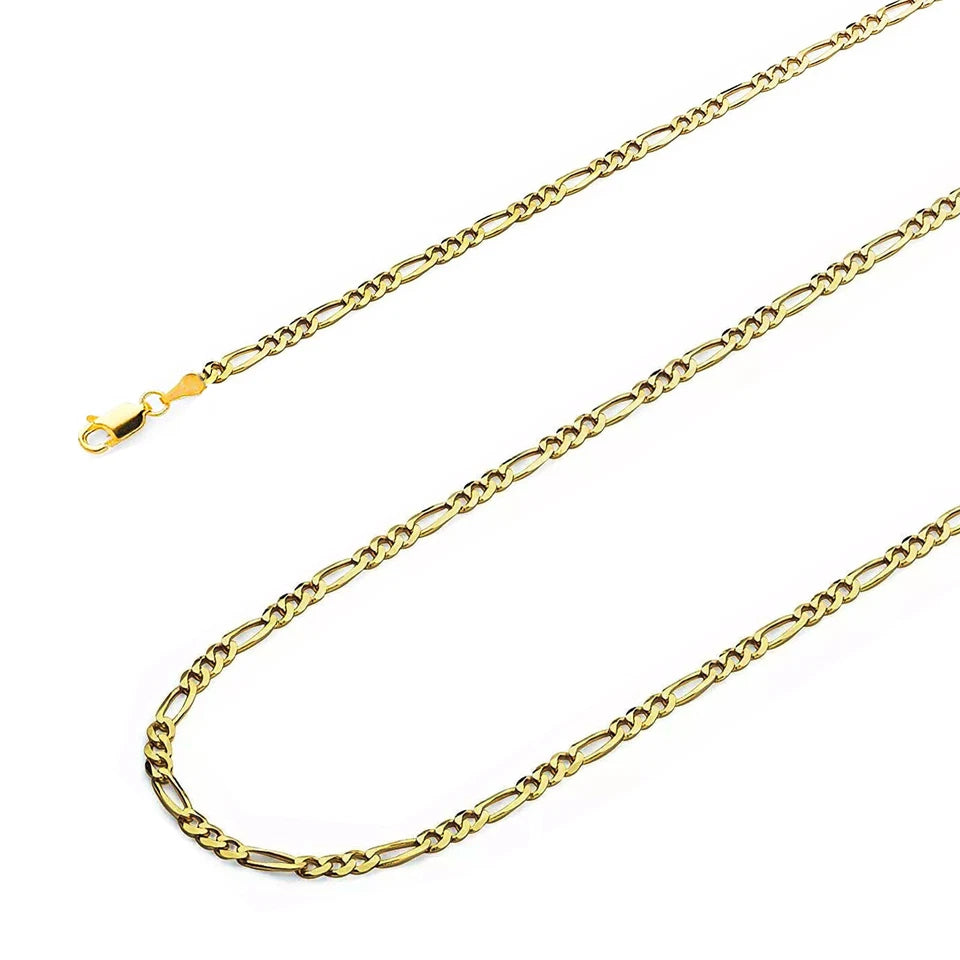 10K Yellow Gold Figaro Chain