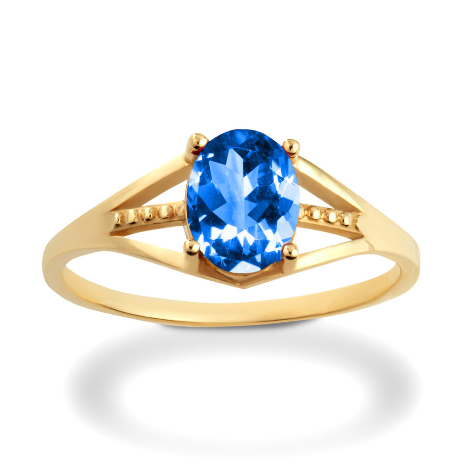 Gold Ladies Birthstone Ring (Available in Yellow/Rose/White Gold)
