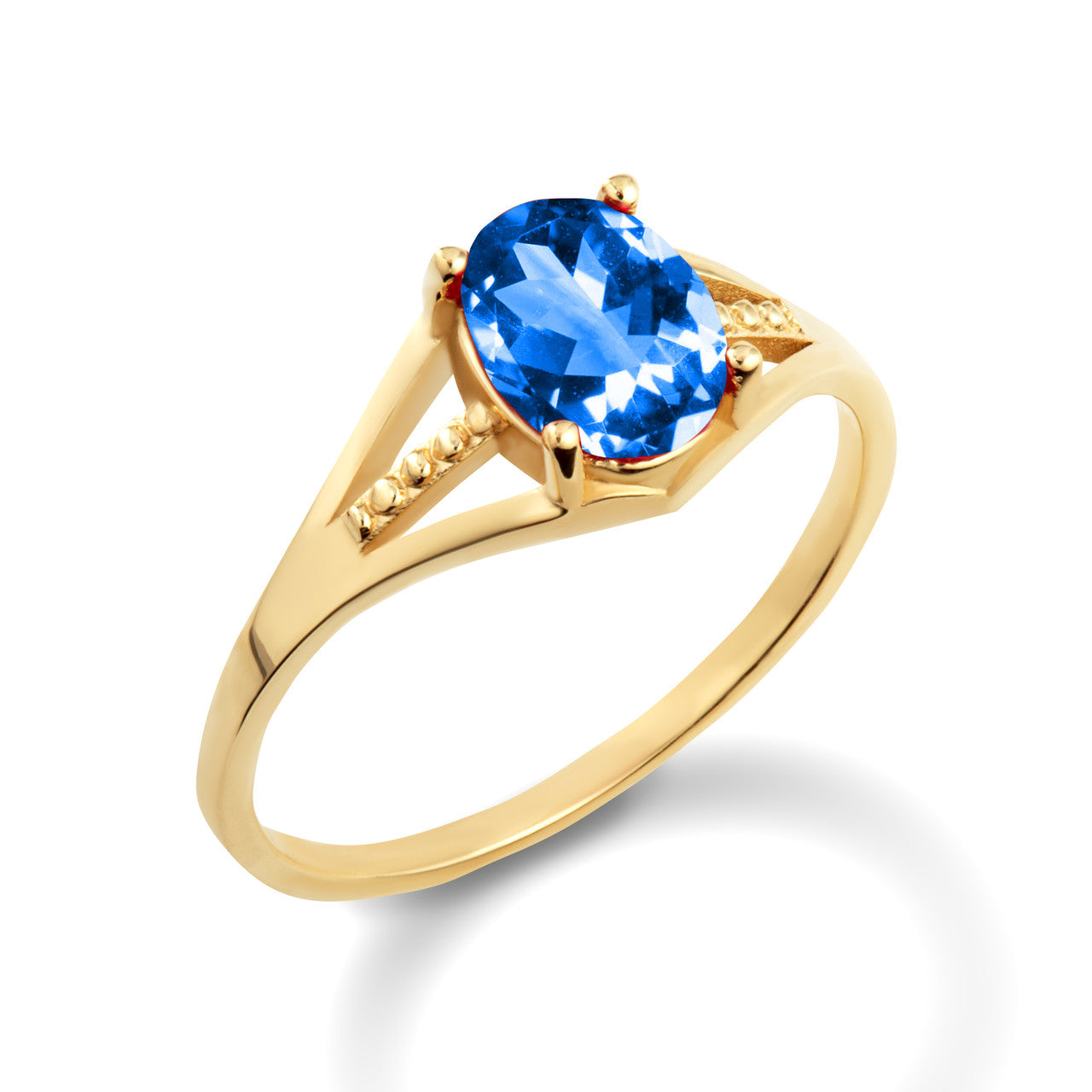 Gold Ladies Birthstone Ring (Available in Yellow/Rose/White Gold)