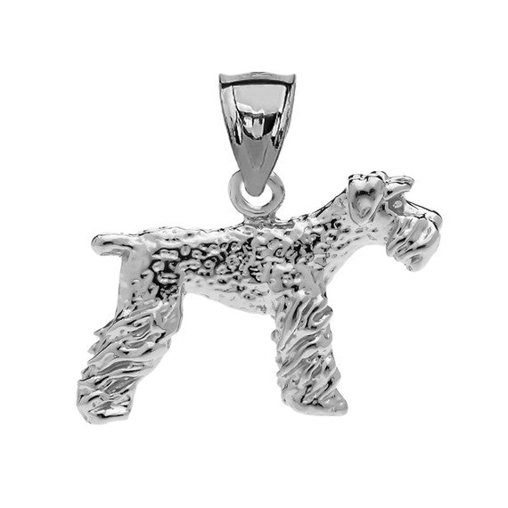 Sterling Silver Lakeland Terrier Pendant Necklace