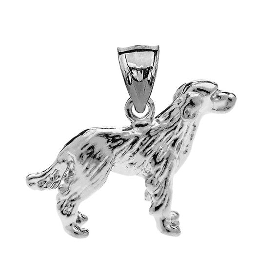 Sterling Silver Labrador Pendant Necklace