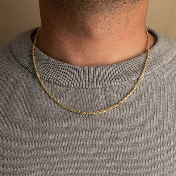 Yellow Gold Classic 2.25mm Franco Gold Chain