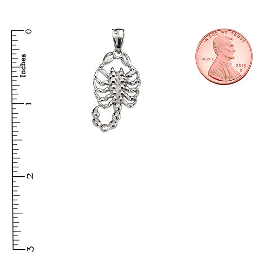 Sterling Silver Detailed Scorpion Pendant