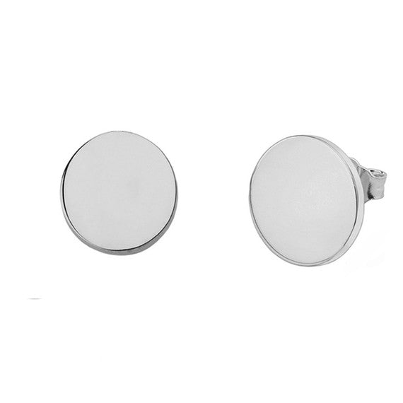 Solid Gold Simple Round Earrings(Available in Yellow/Rose/White Gold)
