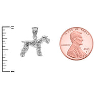 Sterling Silver Lakeland Terrier Pendant Necklace