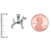 Sterling Silver Irish Terrier Pendant Necklace