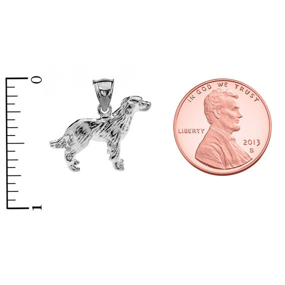 Sterling Silver Labrador Pendant Necklace