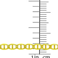 2.53mm Gold Flat Mariner Link Chain Necklace