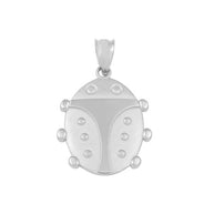 Solid Gold Lucky Ladybug Pendant Necklace (Available in Yellow/Rose/White Gold)