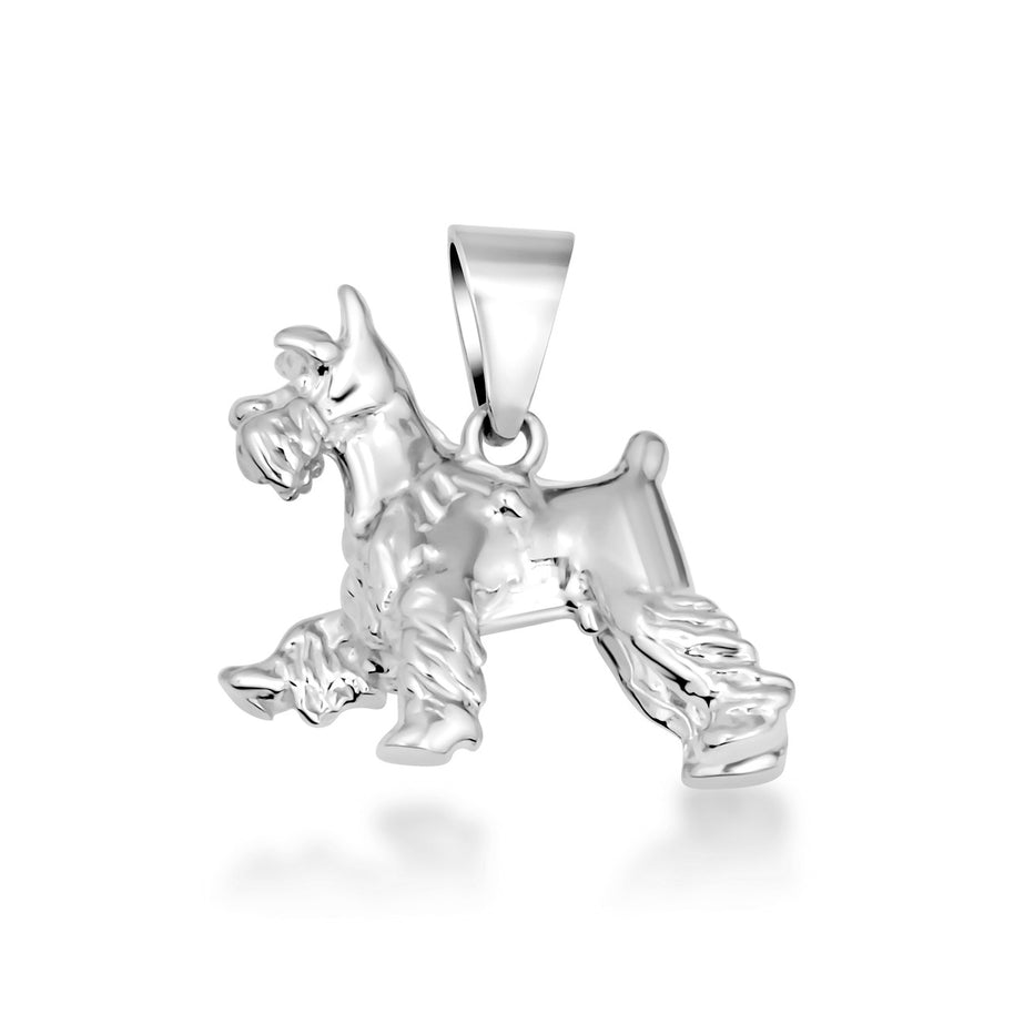 Gold Schnauzer Dog Necklace (Available in Yellow Gold, Rose Gold, White Gold)